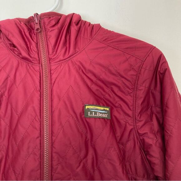 L.L. Bean Women’s Mountain Bound Primaloft hooded Jacket XS Reversible! - Picture 3 of 10